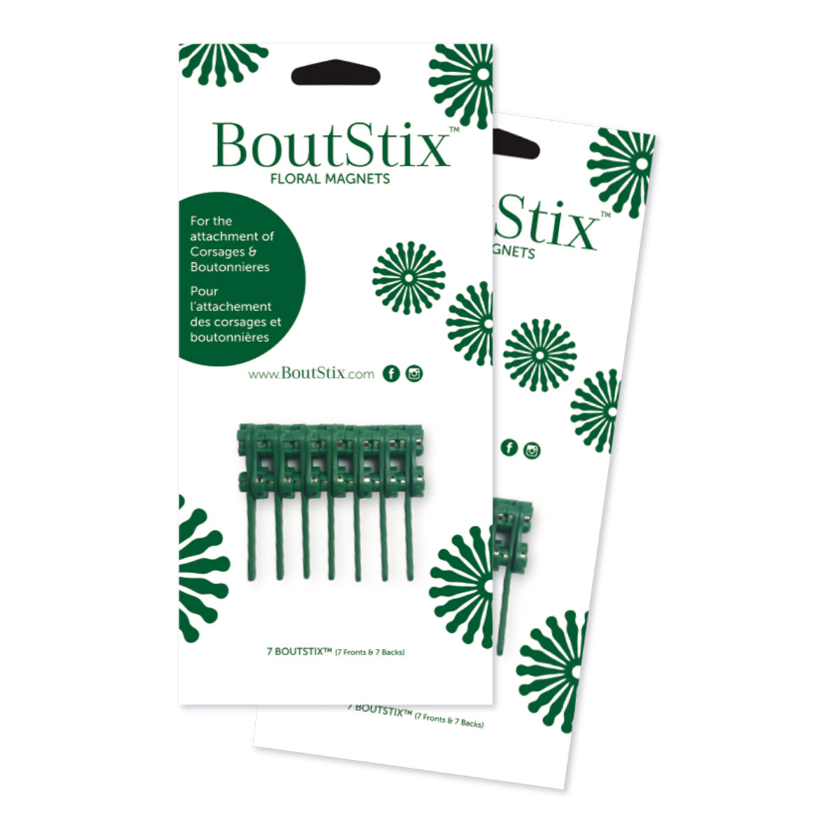 Package of 7 Boutstix Floral Magnets – BoutStix Co. USA