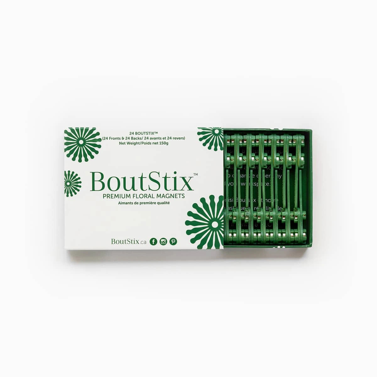 BoutStix boutonniere magnets 24-pack — pin-free floral fasteners for boutonnieres and corsages in the US