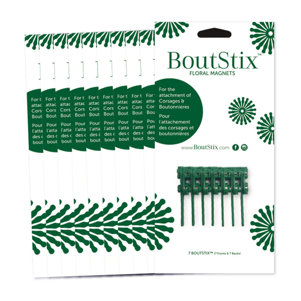 Go pinless! Boutstix Boutonnière Magnets are simply wrapped within  boutonnieres and corsages! #askyourfl…